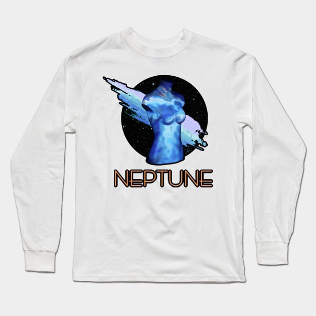 Heavenly Bodies - Neptune Long Sleeve T-Shirt by Leroy Binks